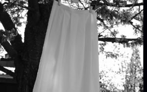 Hängande kjol Rut svartvit